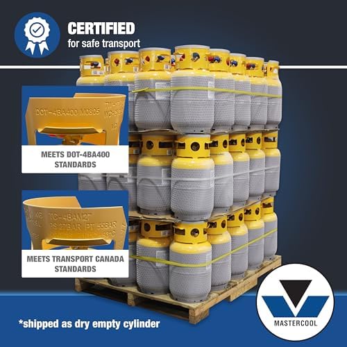 Mastercool 63010 50 lb Refrigerant Recovery Cylinder - Image 6