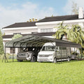 GDFStudio Heavy Duty Carports for Trucks Boats RV Tractor, Metal Carport Kits with Steel Roof Frame, All Weather Car Shelter Flexible Conversion into Rooftop Canopy Party Tent Portable Garage by GDFStudio