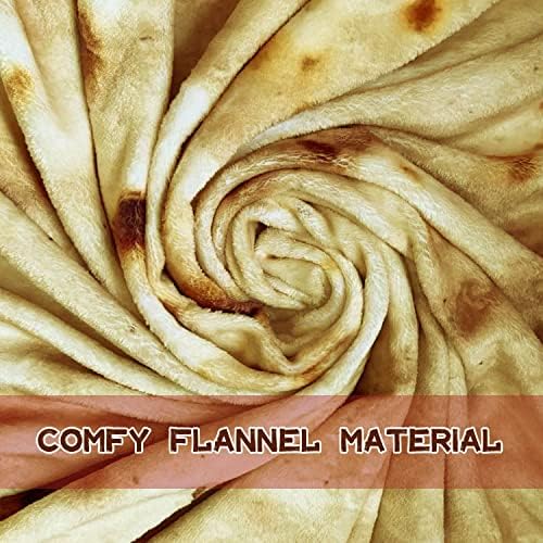 Moonysweet Tortilla Blanket for Adults & Kids - Double Sided Funny Realistic Throw Blanket, 71 Inches - Image 6