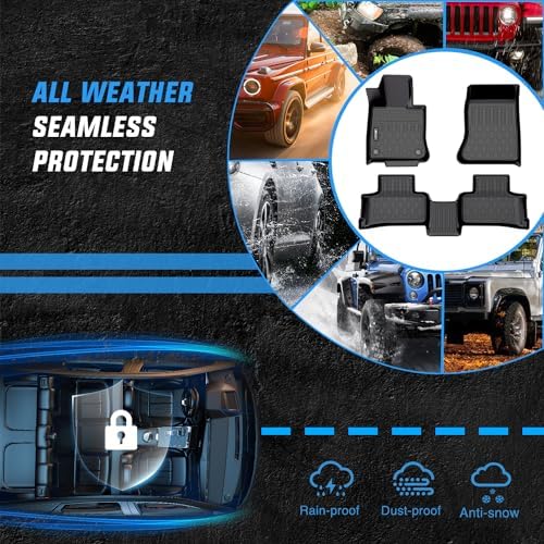 Nilight TPE Floor Mats for Mercedes Benz GLC 300 GLC 43 AMG