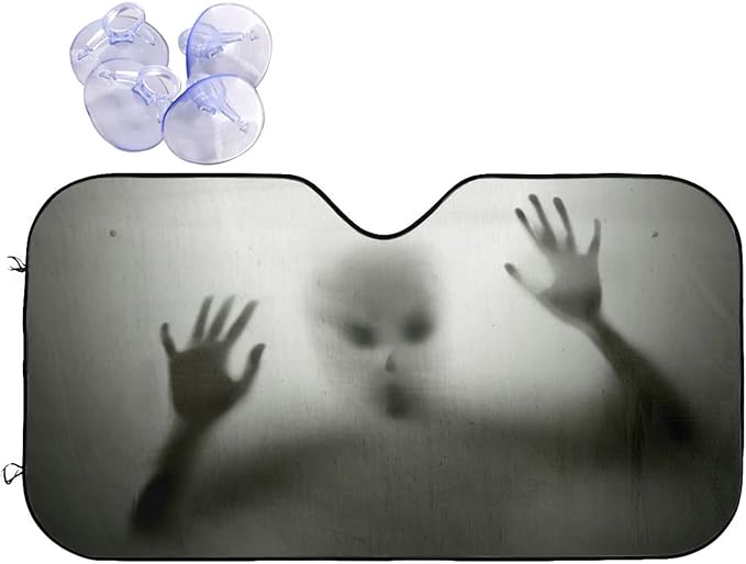 Alien trapped Car Windshield Sunshade Front Window Sun Visor Protector Foldable by mutakin