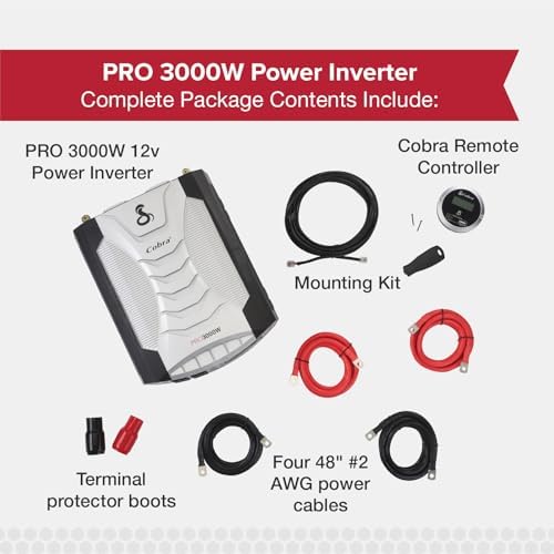 Cobra PRO 3000W Professional Grade Power Inverter, Portable - Image 5