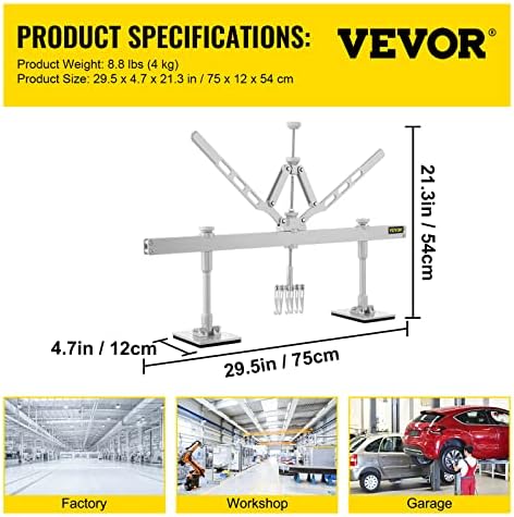 VEVOR Dent Pull Lever Bar Kit, Car Dent Puller Kit Dent Pull Lever, Fit for Both Aluminum and Steel Dent Pulling (750MM) - Image 7