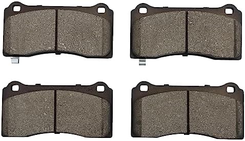 TRQ Front Ceramic Brake Pad Set Includes Contact Point Grease
