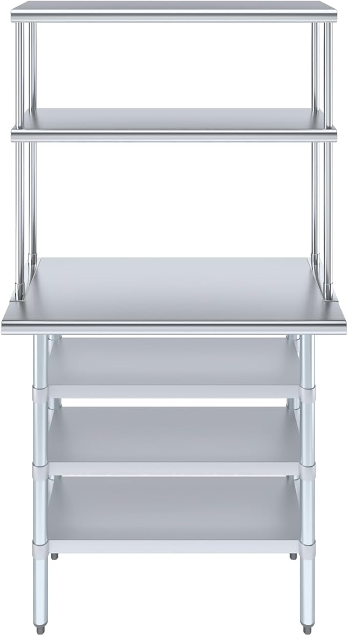 Amgood 18" x 36" Stainless Steel Work Table - Image 2