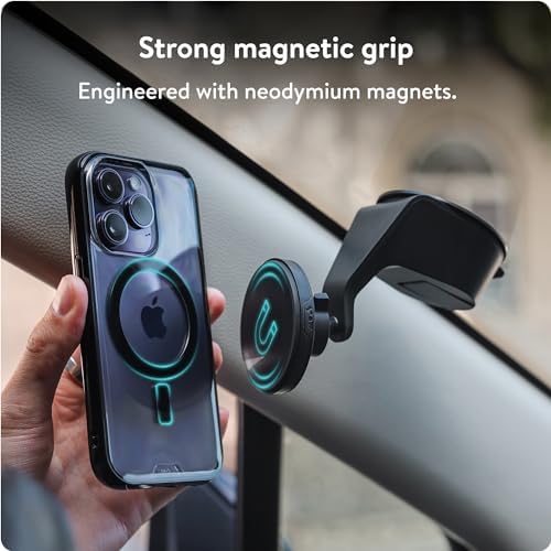 Mous MagSafe Compatible Car Suction Mount for iPhone 17/16/15/14, Pixel 10, S26/S25