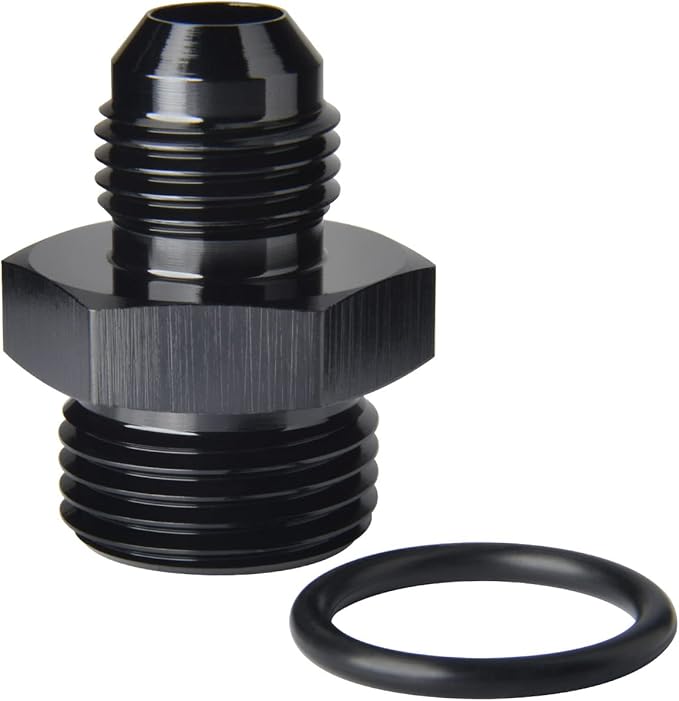 6AN Male Flare to 8AN ORB O-ring Boss Fuel Pump Rail Adapter Fitting Aluminum by Podavelle