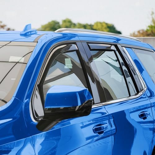 Goodyear Shatterproof in-Channel Window Deflectors for Cadillac Escalade 2021-2026, Rain Guards, Window Visors for Cars, Vent Deflector, Car Accessories, 4 pcs - GY008068