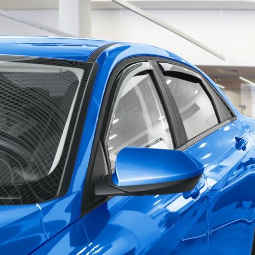 Goodyear Shatterproof in-Channel Window Deflectors for Hyundai Elantra 2021-2026, Rain Guards, Window Visors for Cars, Vent Deflector, Car Accessories, 4 pcs - GY003475