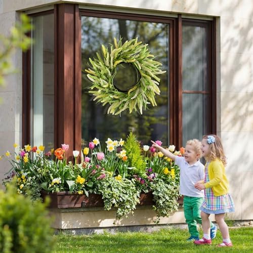 26 Inch Fall Wreath for Front Door Large Grapevine Wreath - Image 7