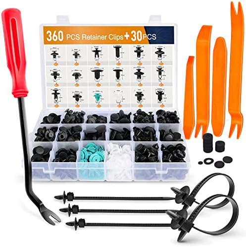 GOOACC - GRC-34 Push Bumper Fastener Rivet Clips with 18 Most Popular Sizes Auto Push Pin Rivets for Benz, BMW, Toyota, Honda, Subaru, Nissan, Mazda etc by GOOACC