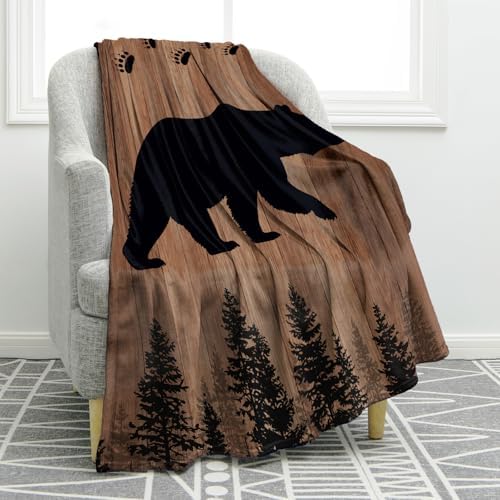 Jekeno Bear Throw Blanket Gifts for Kids Teen Adult 50"x60" by Jekeno