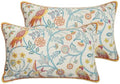 patdrea Designer French Lumbar Throw Pillow Cover,12"x20",Set of 2 by patdrea