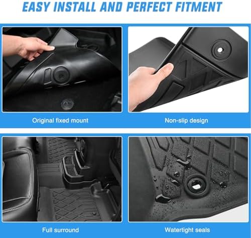 Nilight TPE Floor Mat for Volkswagen VW Golf GTI Golf R 2022 2023 2024 2025