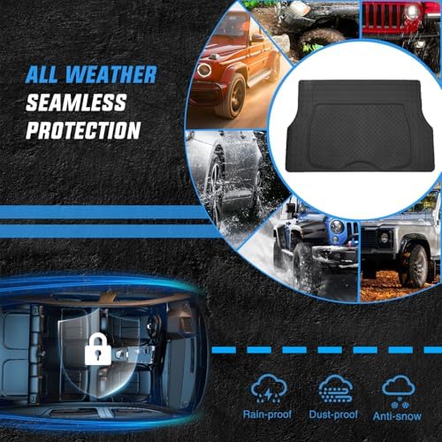 Nilight Rubber Cargo Mats for Cars Trucks SUVs