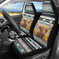 Aztec Car Accessories Seat Covers for Women Men, Highland Cow Front Car Seat Cover Universal Fits for Most Cars, SUV, Truck, Washable Bucket Seat Covers