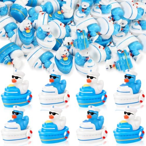 RoundFunny 36 Pcs Mini Sunglasses Sailor Cruise Ducks Tiny Resin Duck by RoundFunny