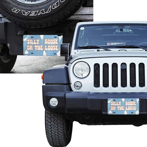 Silly Goose On The Loose Front License Plate 6" * 12" for Women