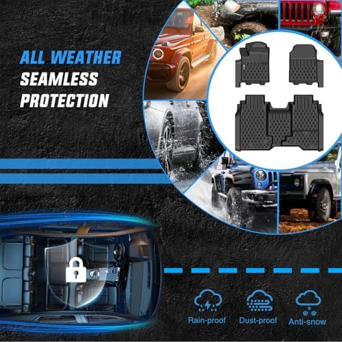 Nilight TPE Floor Mats for Chevy Chevrolet Silverado EV WT Only