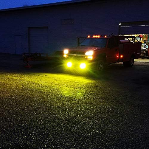 Nilight Led Light Bar 2PCS 6.5 Inch Amber 120W Spot Flood Combo 12000LM Waterproof Triple Rows Off Road Fog Lights with 16AWG Wiring Harness Kit-2 Lead, 2 Year Warranty