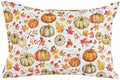 Pillow Covers 20x36 Inch - King Fall Thanksgiving Watercolor Orange Yellow Pumpkin Soft Brushed Microfiber Pillowcases with Hidden Zipper Closure Bed Pillow Shams for Bedroom Sofa Car by T%26H+XHome