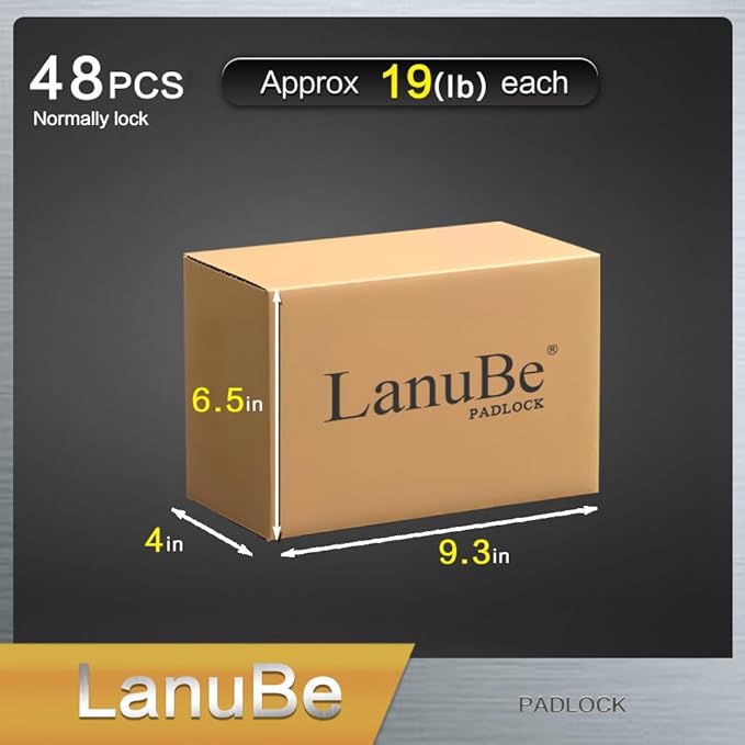 LanuBe Lock Laminated keyed Padlock, keyed Alike Locks, Normal Shackle - Image 5