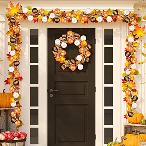 Thinkday 12 Pcs Fall Thanksgiving Ornaments for Tree, Rustic - Image 2
