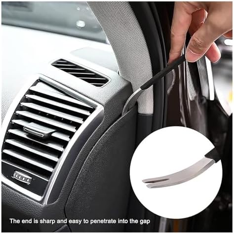Car Removal Tool Car Audio Removal Steel Skid Center Console Rear View Lens Repair Tool Pry Metal Crowbar Stainless - Image 5
