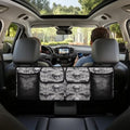 Hanging Car Trunk Organizer Halloween Skull Damask Bat Print Car Back Seat Storage Bag Auto Cargo Bag Collapsible Auto Interior Accessories for Sedans SUV Jeep Trucks MPV Van