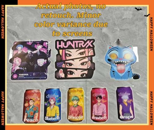 Halloween Trunk or Treat Car Decorations Kit,K-POP Halloween Car Decorations kit,Hunters Decor for SUV and Truck Car Sticker (White)