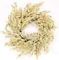 Fall Wreath Artificial 24 inch White Berry Wreaths by Huashen