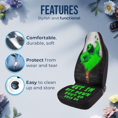 GENANY Nightmare Sack Car Seat Covers Set of 2, Horror Accessories