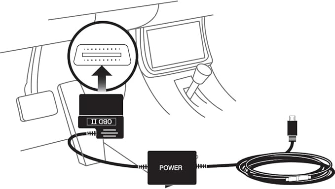 Cobra SC 201 Smart Dash Cam and 2.5A OBDII Port to Micro-USB Hardwire Kit: - Image 8