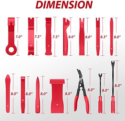 Nilight Trim Removal Tool 102 Pcs, Auto Push Pin Bumper Retainer Clip Set