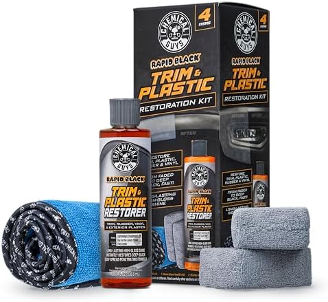 Chemical Guys, Black Trim Restorer Gel Kit for Exterior Plastic & Rubber