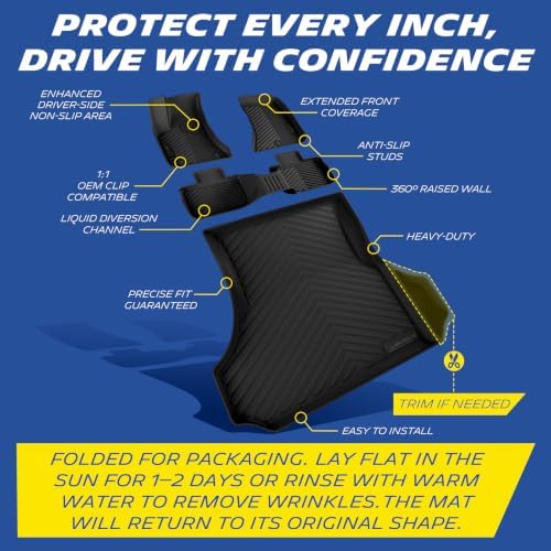Michelin Vehicle Mats for 2011-2023 Dodge Charger/Chrysler 300 RWD(4 Piece)