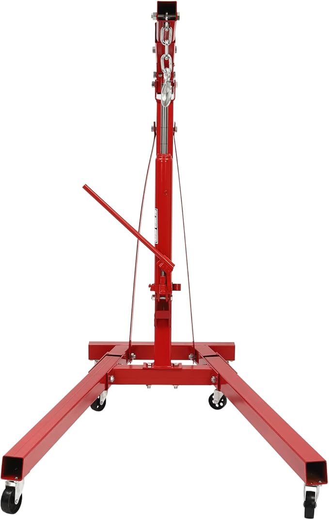 2 Ton Folding Engine Hoist Heavy Duty Carbon Steel Hydraulic Shop Engine Crane - Image 4