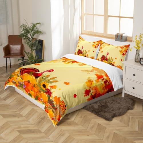 Feelyou Autumn Duvet Cover Full Size for Kids Boys Girls - Image 2