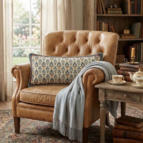 patdrea French Vintage Lumbar Throw Pillow Cover,12"x28",Set of 2 - Image 3