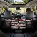 Hanging Car Trunk Organizer Halloween Blood Splatter Print Car Back Seat Storage Bag Auto Cargo Bag Collapsible Auto Interior Accessories for Sedans SUV Jeep Trucks MPV Van
