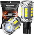 SEALIGHT 921 LED Bulb Reverse Light, W16W 912 906 T15 Backup Light 1000% Brighter Super Bright 921 Bulbs with Projector for Reverse Light Bulb 6000K White, Pack of 2