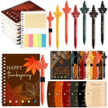 Resurhang 36 Sets Fall Thanksgiving Gifts Autumn Notebook and Ballpoint Pen by Resurhang