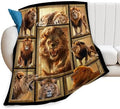 Lion Throw Blanket for Kids & Adults - Ultra Soft Cozy Fleece, Perfect for Lion Lovers - Couch, Sofa, Bed - 60"X80 by Unknown