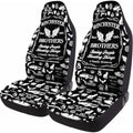GENANY Retro Horror Scene Car Seat Covers, 2-Piece Front Seat Set