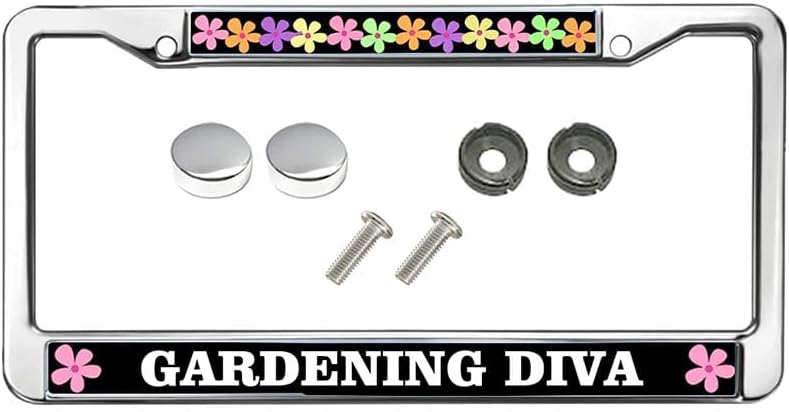 Gardening Diva Quotes Slim Design Licence Plate Covers Frame Jesus Bible Gardening Quotes Auto License Plate Frame Gardening Quotes Car Accessories License Plate Frame Girly