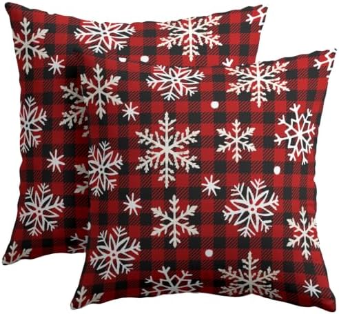 Winter Christmas Snowflake Pillow Covers 20x20 Set of 2 Highly Absorbent by Unknown