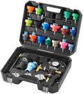 VEVOR 28 pcs Universal Radiator Pressure Tester Kit, Coolant Pressure Tester Kit with Manual Pump and Color-Coded Test Caps, Coolant Vacuum Refill kit for Cars Motorcycles Trucks Cooling System by VEVOR