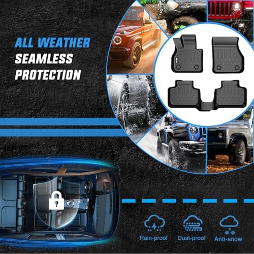Nilight Floor Mats for Mini Countryman F60 (Not for Manual Transmission)