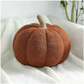 Fluffy Pumpkin Pillow Brown Plush Pumpkin Stuffed Tough Halloween Pumpkins Decorative Couch Throw Pillow Soft Cute Pumpkin Pillow Gift,7.87" by Eoieov