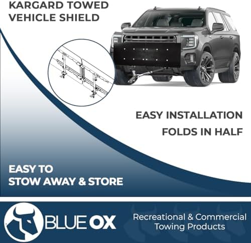 Blue Ox BX8870 Black KarGard Protective Shield | Quick Installation | Folds for Easy Storage | Sturdy, Flexible, and Corrosion Resistant - Image 3